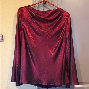 Elegant Red foil Women's Top